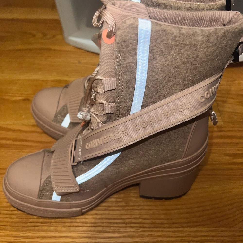 Converse Women's Brown and Tan Combat Boots